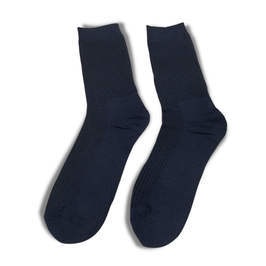 Navy Blue Liner Premium Cotton Socks