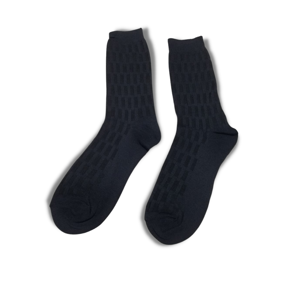 Premium Combed Cotton Navy Blue Office Socks