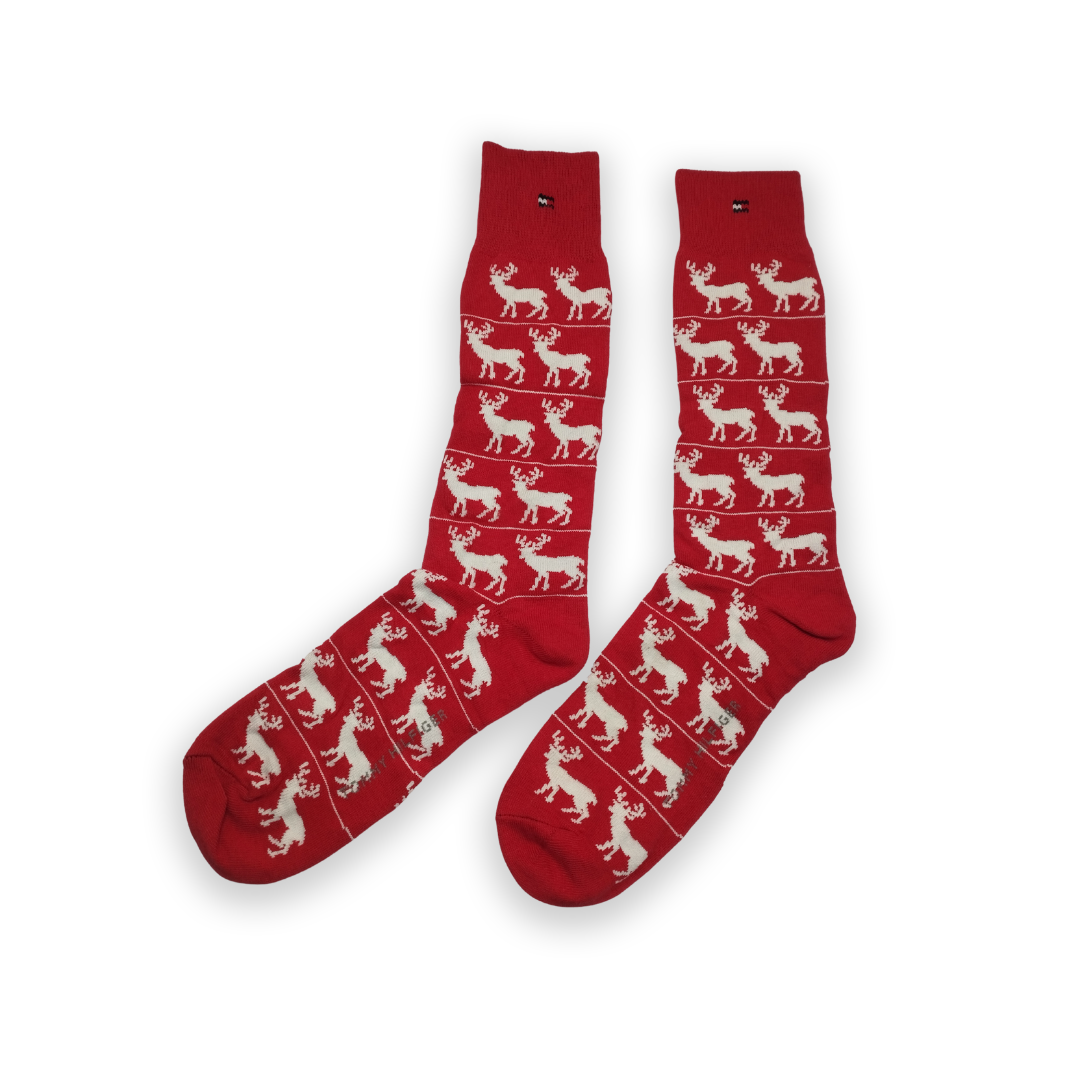 Red Reindeer Funky Socks