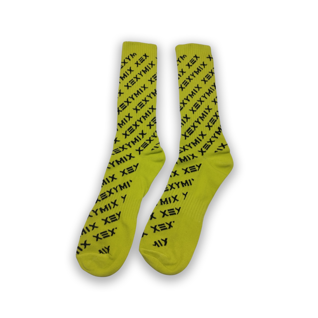 Yellow Equations Funky Socks