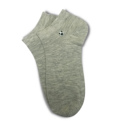 Plain Iconic Ankle Socks Grey - Premium Quality