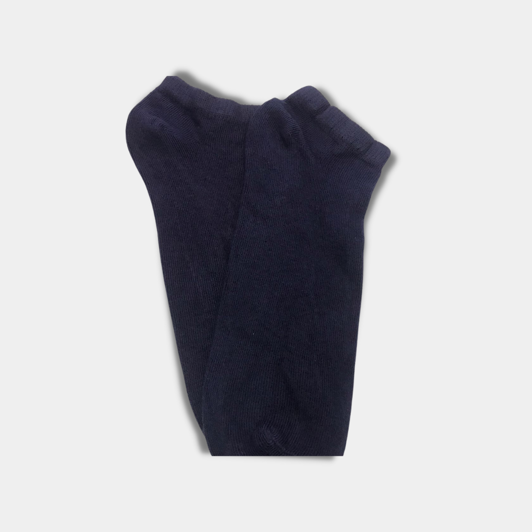 Plain Blue Premium Quality Ankle Socks