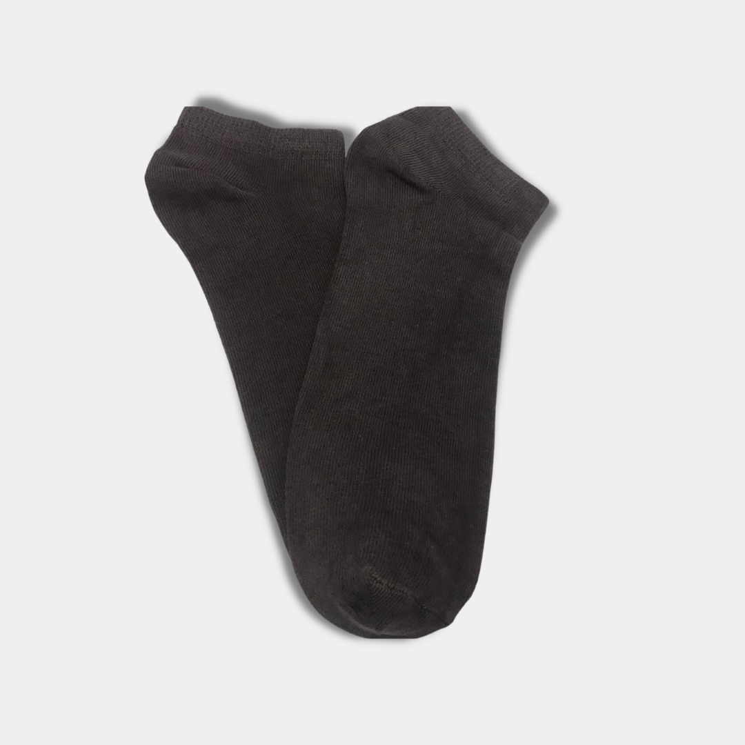 Plain Brown Premium Quality Ankle Socks
