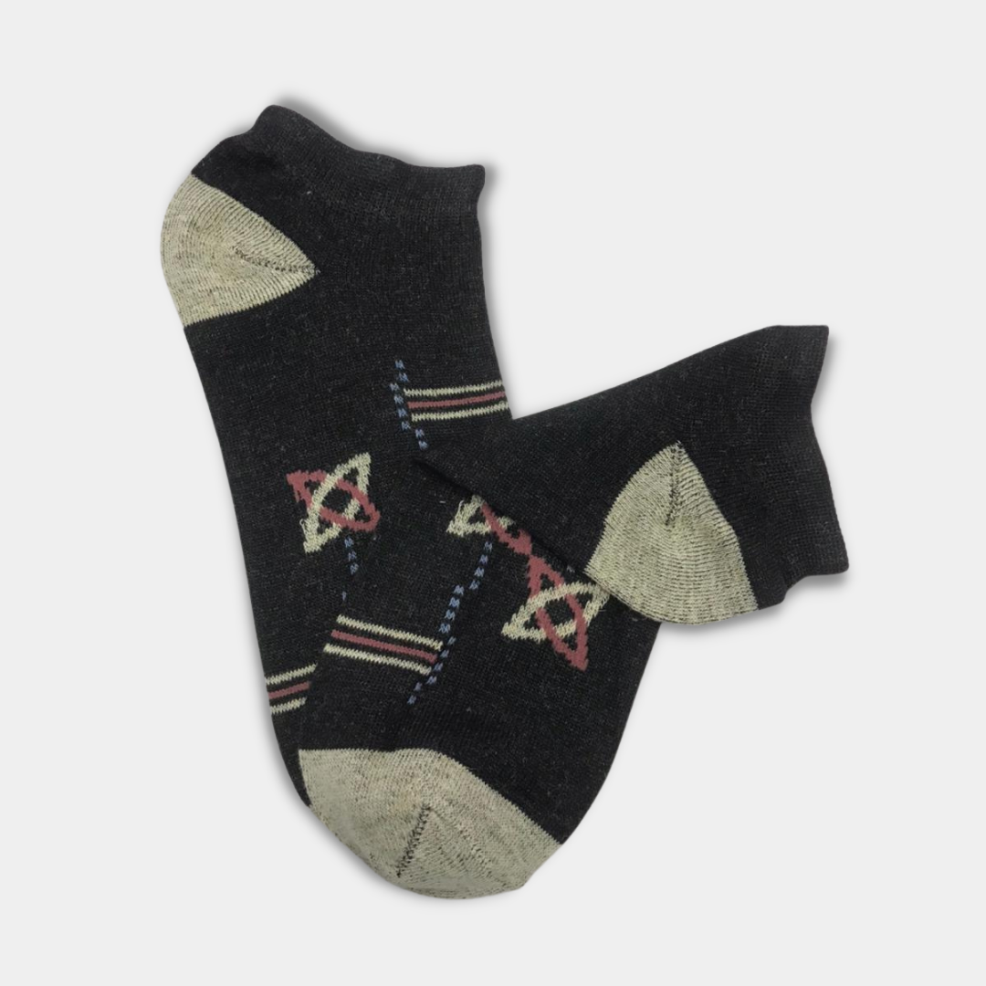 Premium Quality Strech Cotton Ankle Socks Dark Grey
