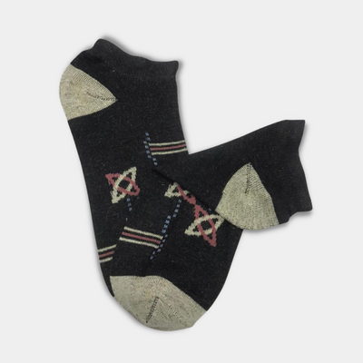 Premium Quality Strech Cotton Ankle Socks Dark Grey