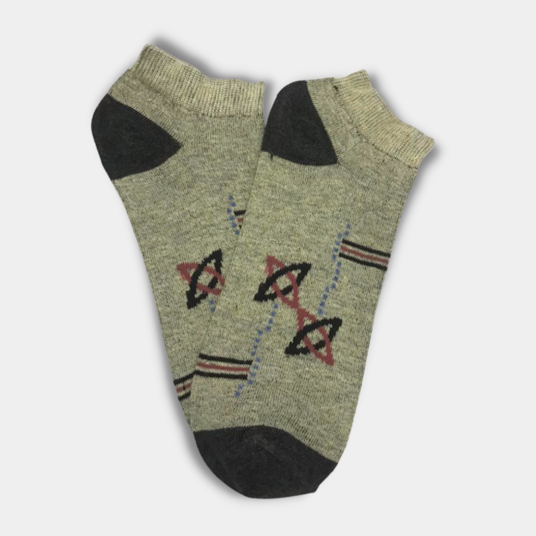 Premium Quality Strech Cotton Ankle Socks Light Grey