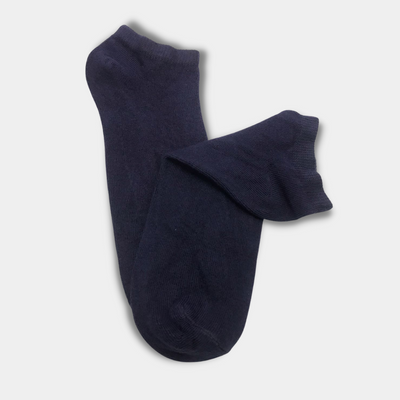 Plain Blue Premium Quality Ankle Socks