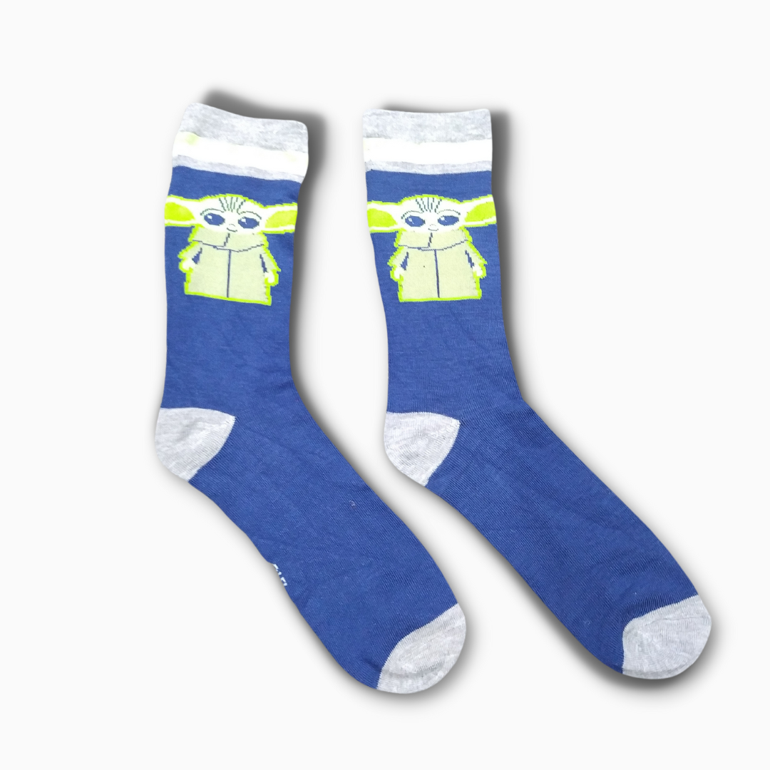 Aliens Blue Funky Socks