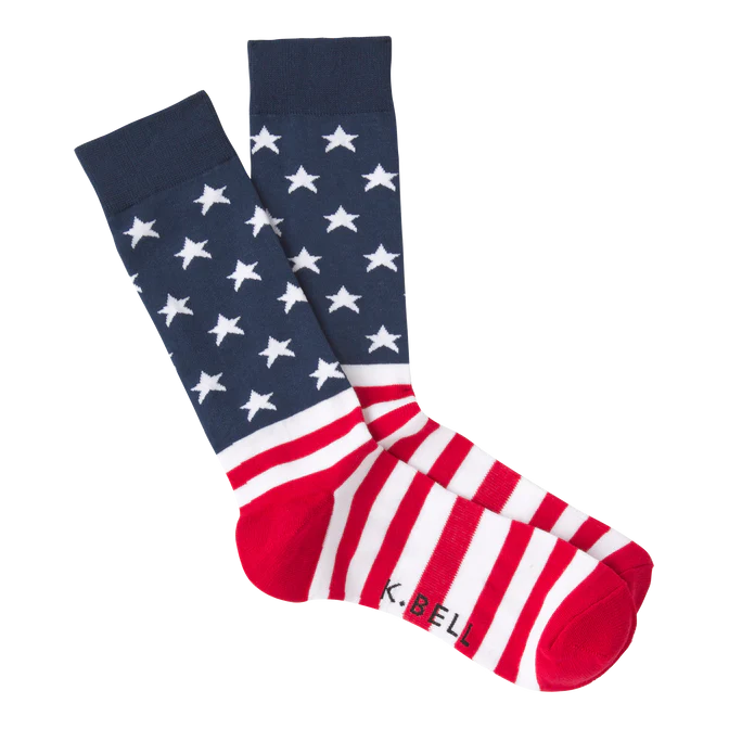 American Flag Funky Socks