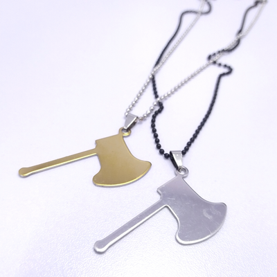 Axe Love Couple Pendant Chain Necklace