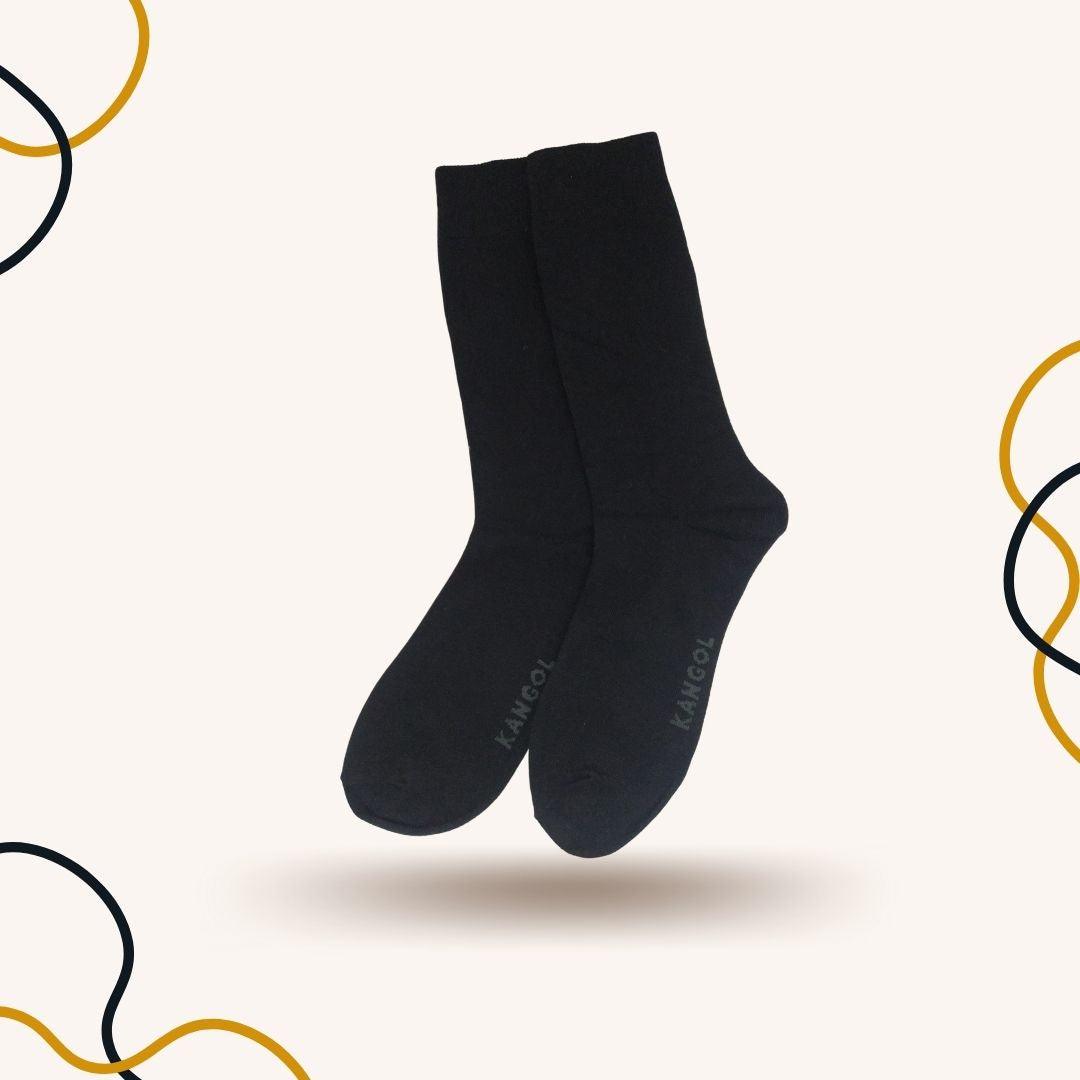 Black High Quality Cotton Crew Socks - SOXO #1 Imported Socks Brand in Pakistan