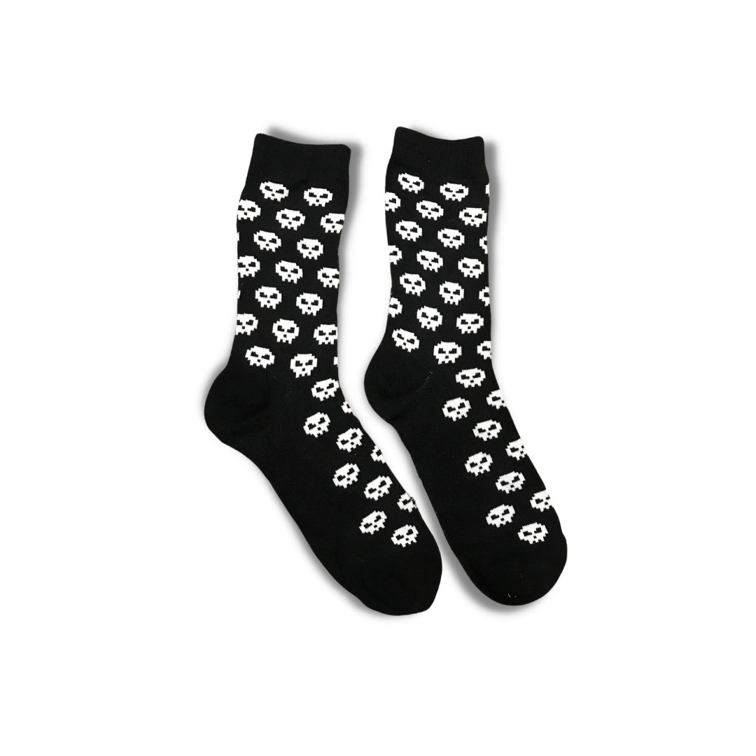 Black Death Skull Funky Socks