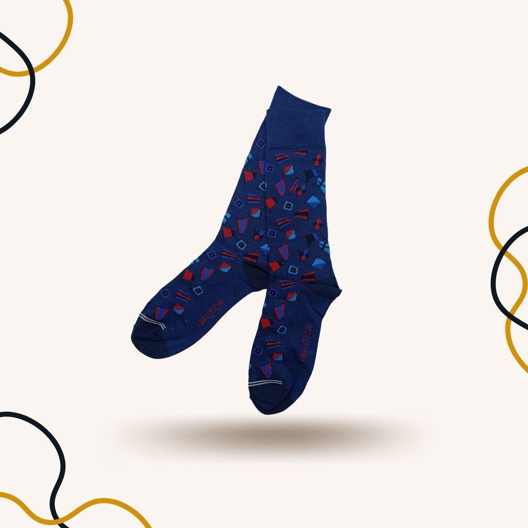 Blue Funny Funky Socks - SOXO #1 Imported Socks Brand in Pakistan