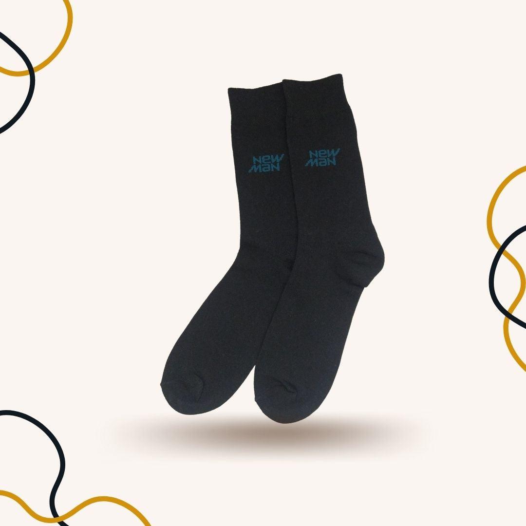 Blue New man Cotton Crew Socks - SOXO #1 Imported Socks Brand in Pakistan