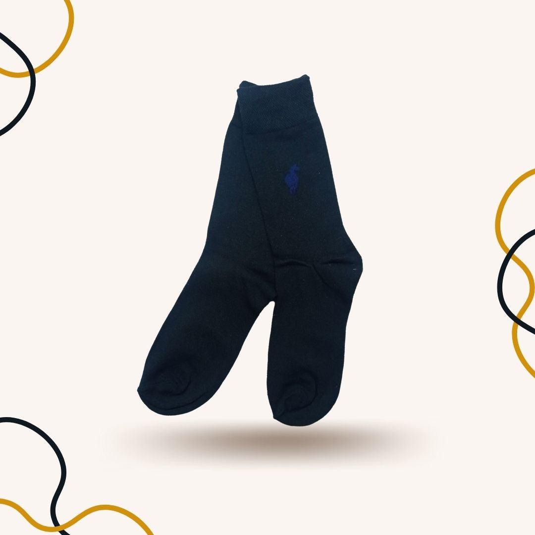 Blue Polo Black Crew Socks - SOXO #1 Imported Socks Brand in Pakistan