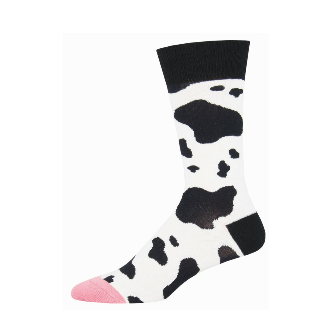 Cow Print Funky Socks - SOXO #1 Imported Socks Brand in Pakistan