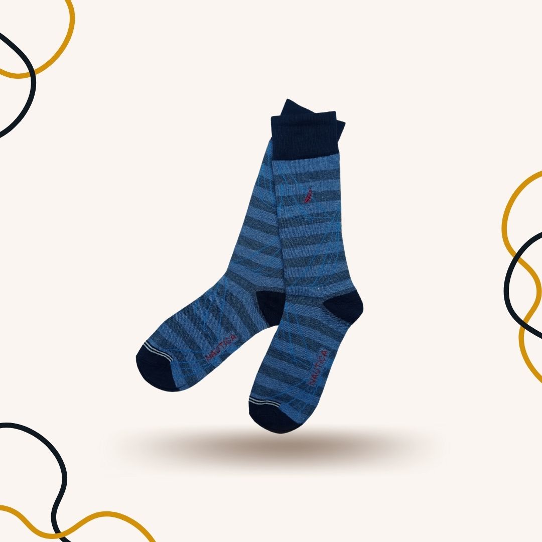 Firetrap Patterned Grey Crew Socks - SOXO #1 Imported Socks Brand in Pakistan