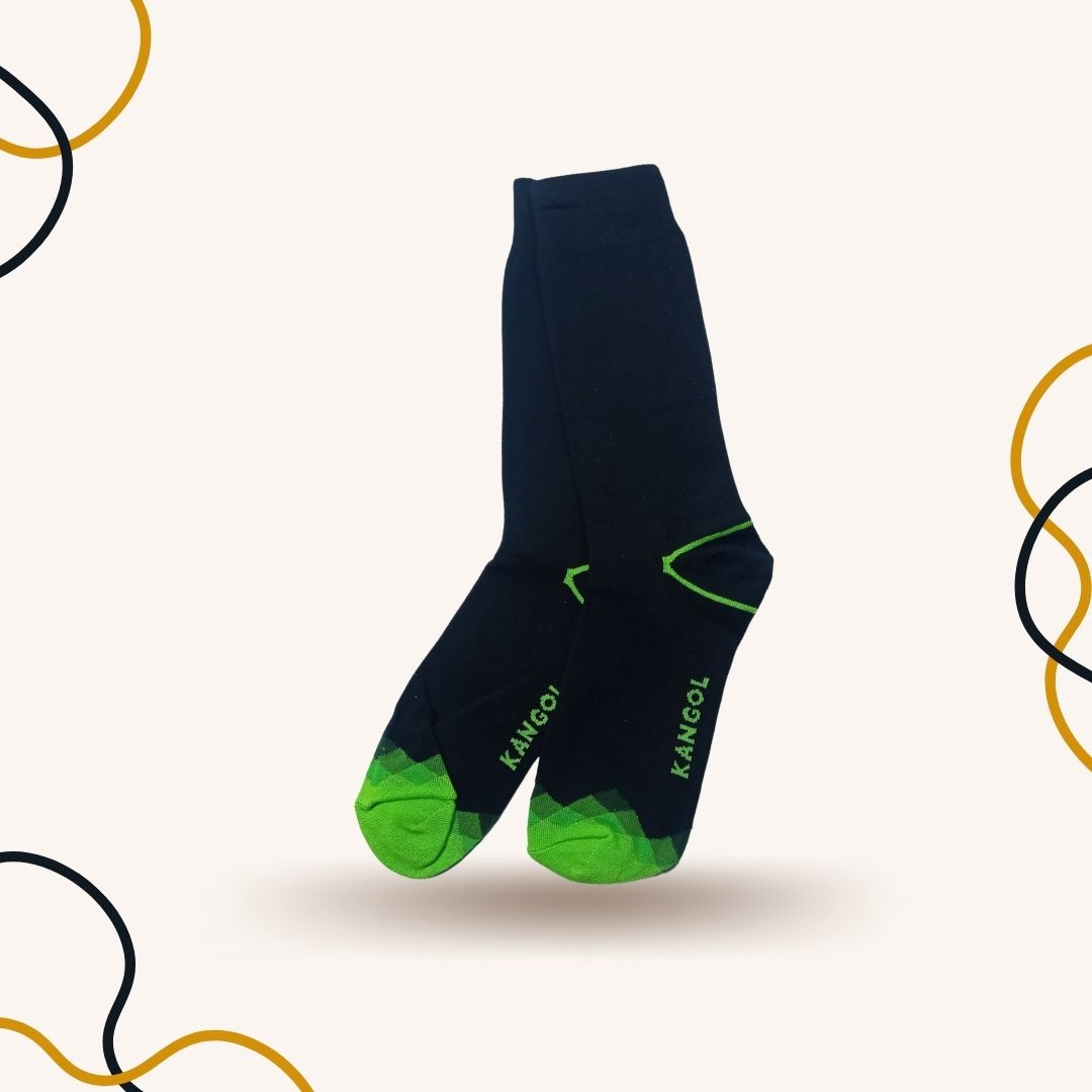 Green Diamond Contrast Funky Socks - SOXO #1 Imported Socks Brand in Pakistan