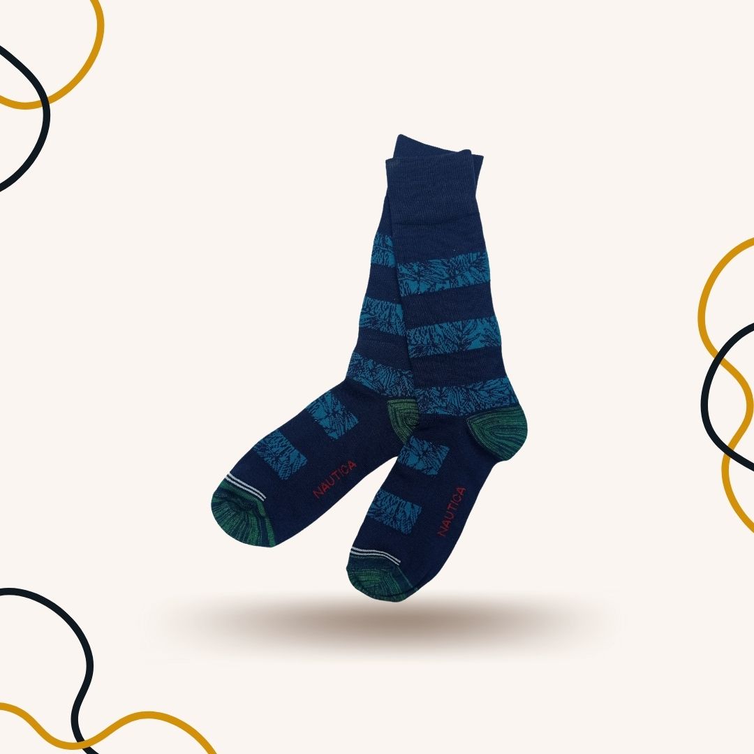 Green Floral Funky Socks - SOXO #1 Imported Socks Brand in Pakistan
