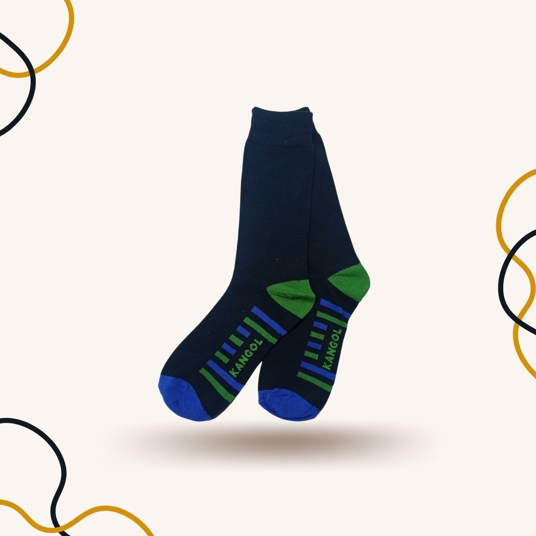 Green Multi Stripes Funky Socks - SOXO #1 Imported Socks Brand in Pakistan