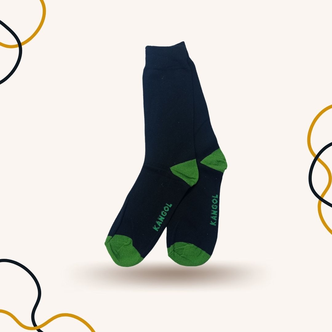 Green Spotted Crew Length Funky Socks - SOXO #1 Imported Socks Brand in Pakistan