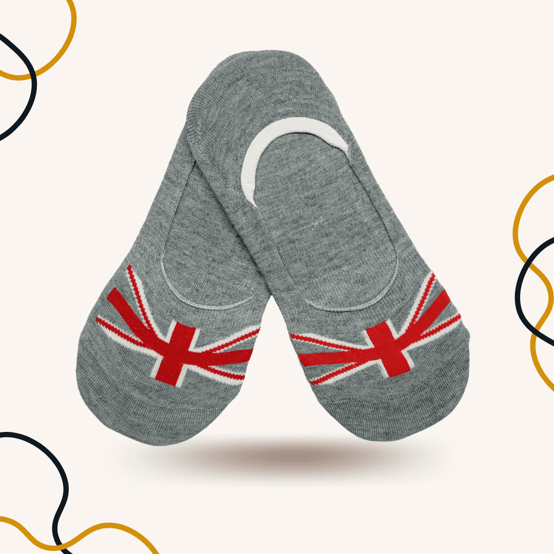 International UK Legs No Show Socks Grey - SOXO #1 Imported Socks Brand in Pakistan