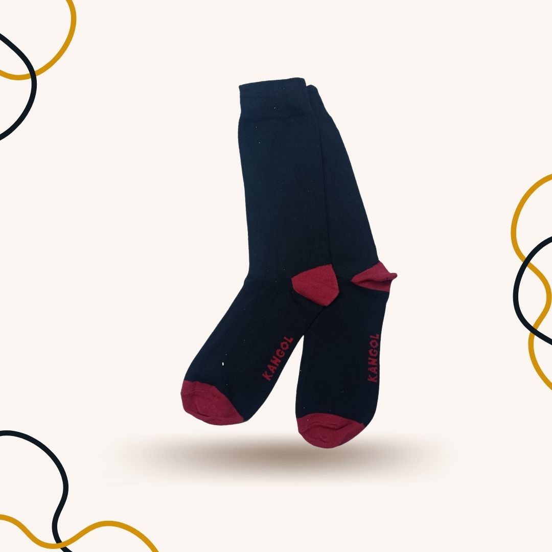 Maroon Spotted Crew Length Funky Socks - SOXO #1 Imported Socks Brand in Pakistan
