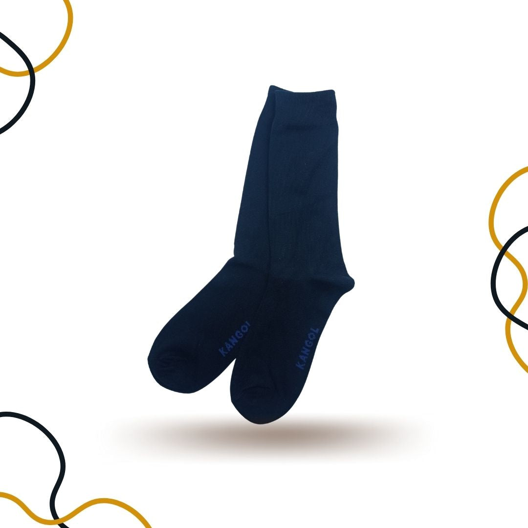 Navy Blue High Quality Cotton Crew Socks - SOXO #1 Imported Socks Brand in Pakistan