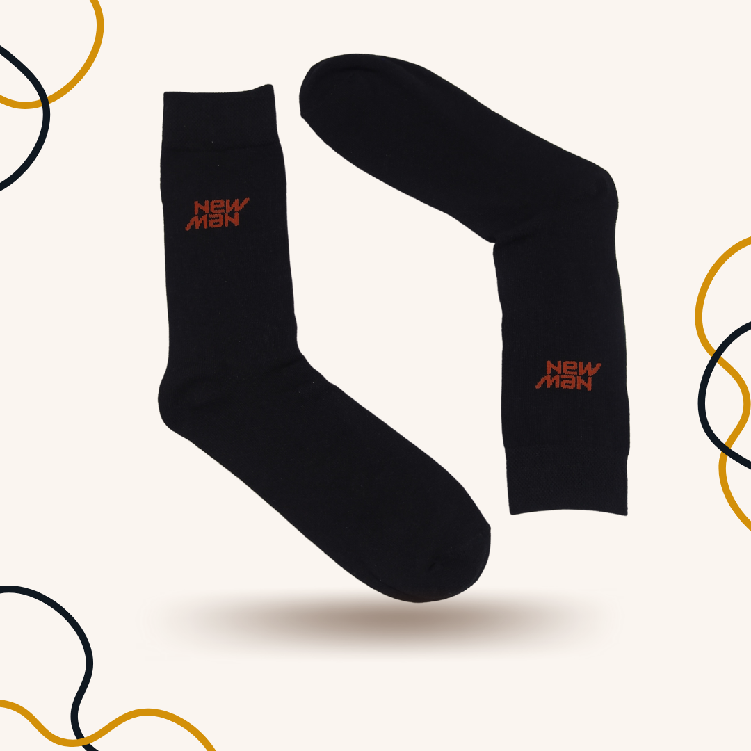 Orange New man Cotton Crew Socks - SOXO #1 Imported Socks Brand in Pakistan