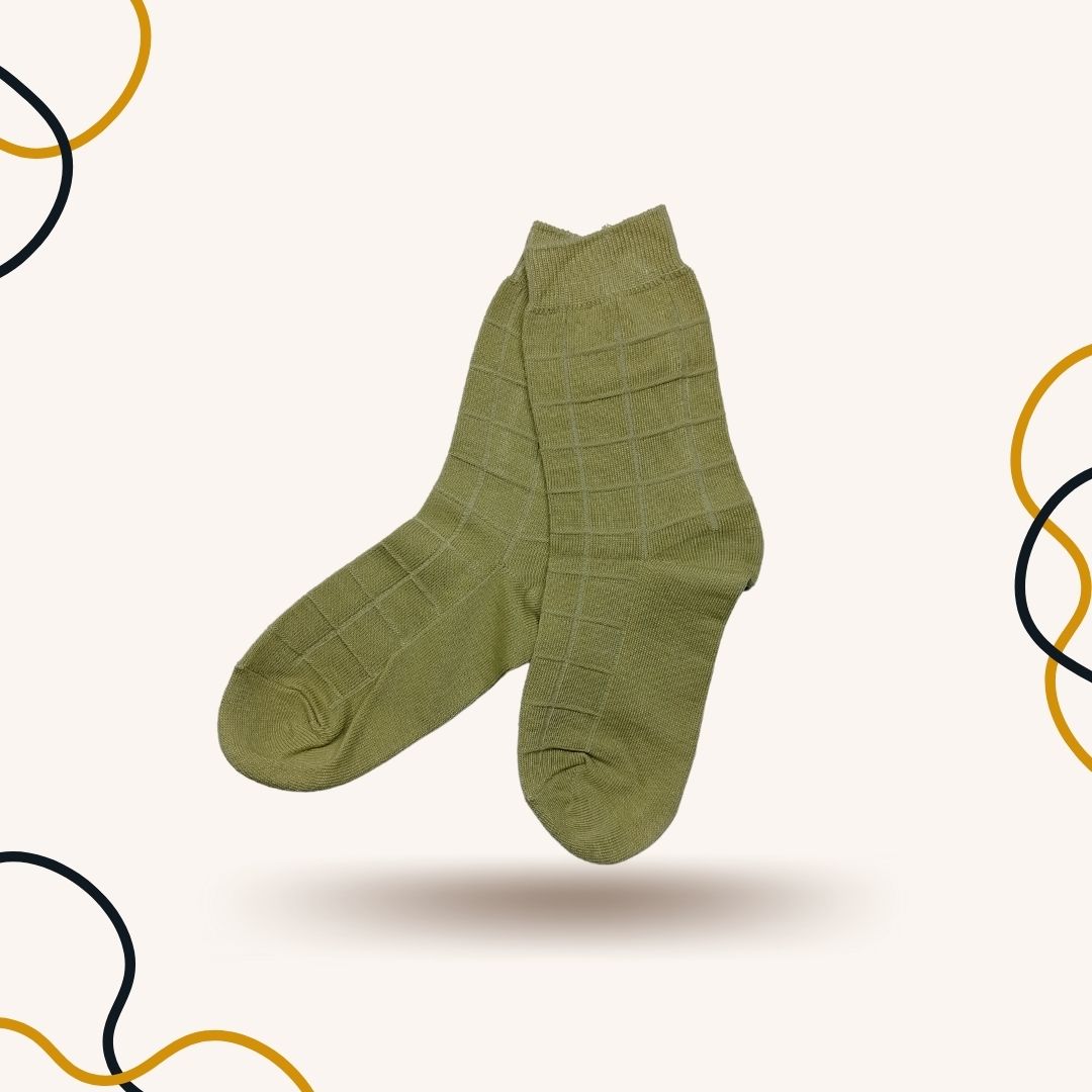 Premium Combed Cotton Mustard Office Socks - SOXO #1 Imported Socks Brand in Pakistan