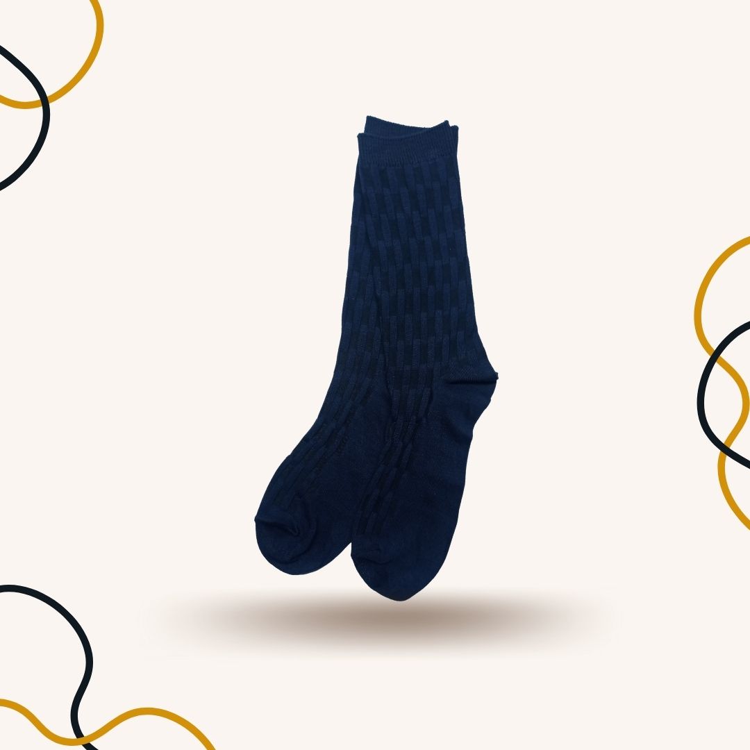Premium Combed Cotton Navy Blue Office Socks - SOXO #1 Imported Socks Brand in Pakistan