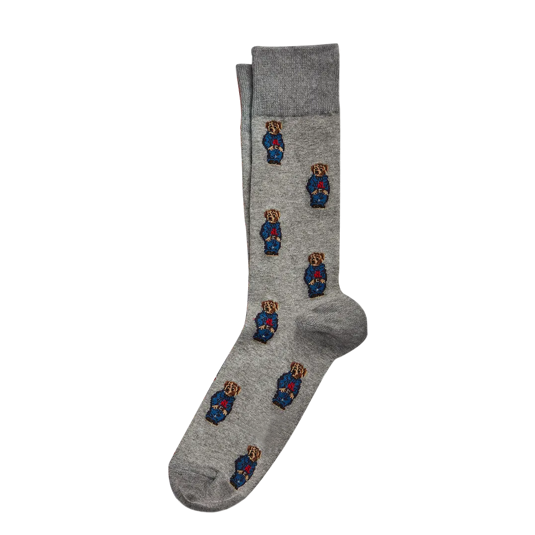 RL Grey Teddy Funky Socks