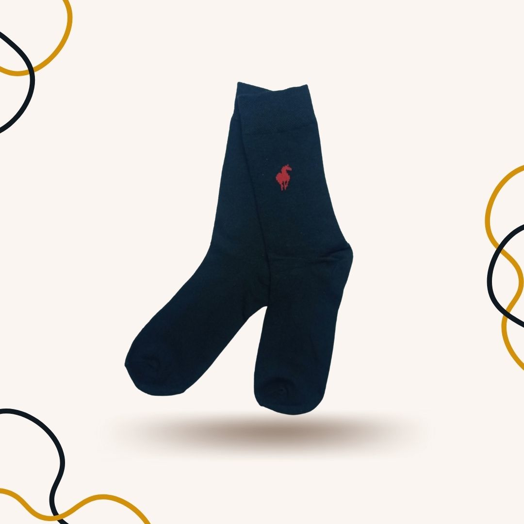 Red Polo Black Crew Socks - SOXO #1 Imported Socks Brand in Pakistan