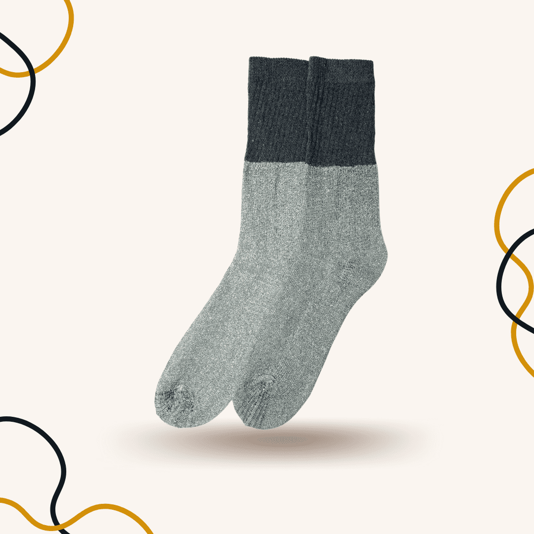 Shaddy Long Crew Socks grey - SOXO #1 Imported Socks Brand in Pakistan