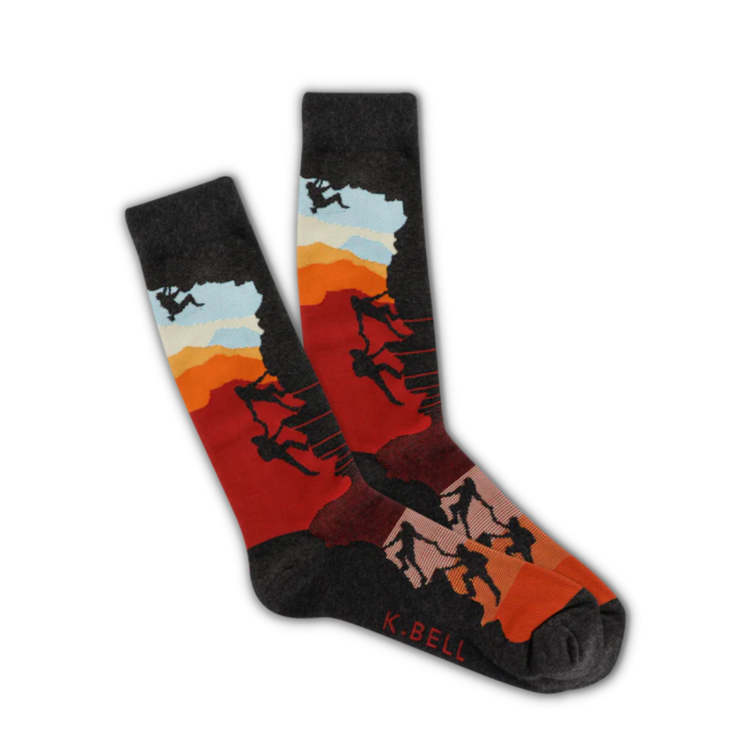 Sunset Climbers Funky Socks