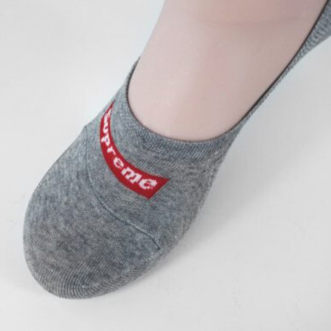 Suprome Legs No Show Invisible Socks Grey