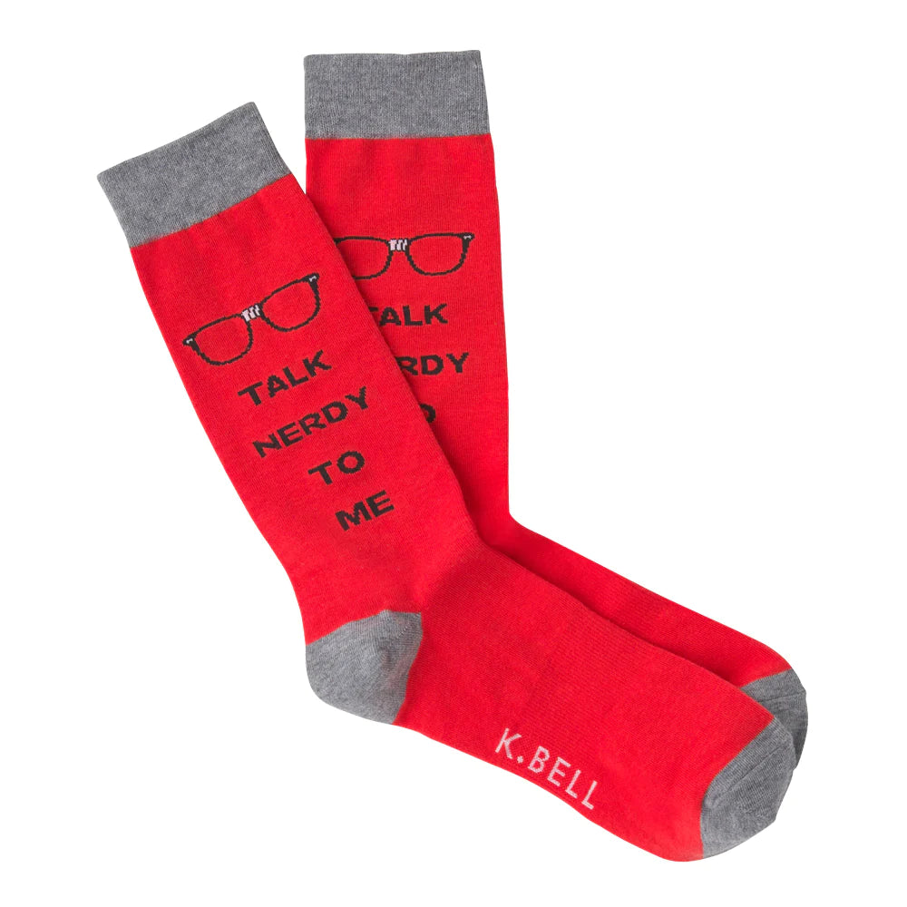 Talk Nerdy To Me Funky Socks