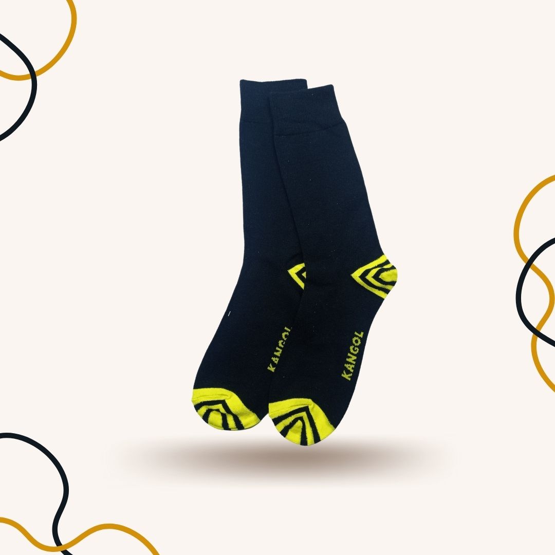 Yellow Stripes Spotted Funky Socks - SOXO #1 Imported Socks Brand in Pakistan