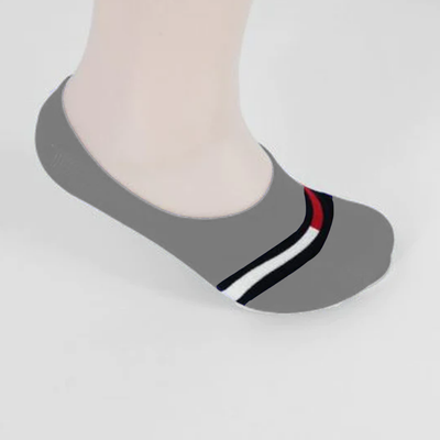 Tommy Legs No Show Invisible Socks Light Grey